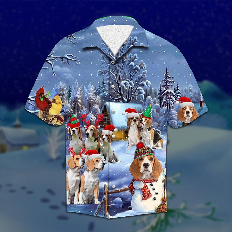 Beagle Christmas Hawaiian Shirt Pre13519, Hawaiian shirt, beach shorts, One-Piece Swimsuit, Polo shirt, funny shirts, gift shirts, Graphic Tee