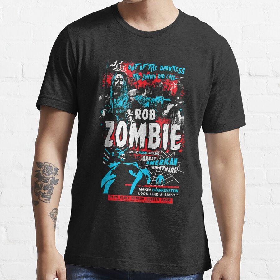 Beautiful Model Blue Rob Zombie Animals Call Music Vintage Retro Essential T-Shirt