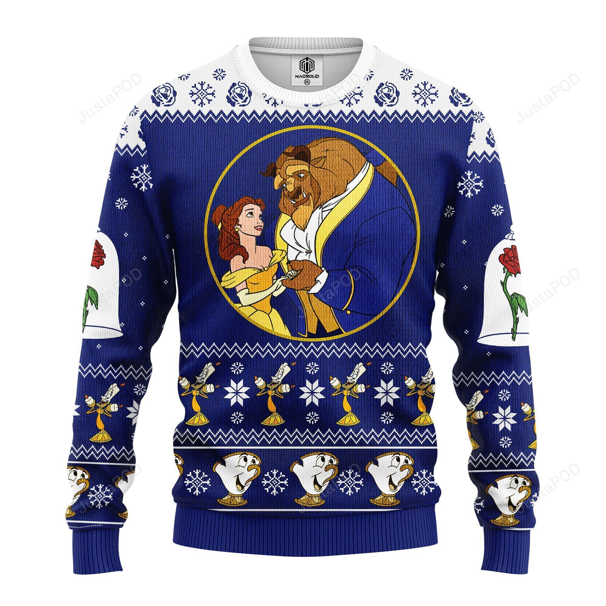 Beauty And The Beast Ugly Christmas Sweater Ugly Sweater Christmas