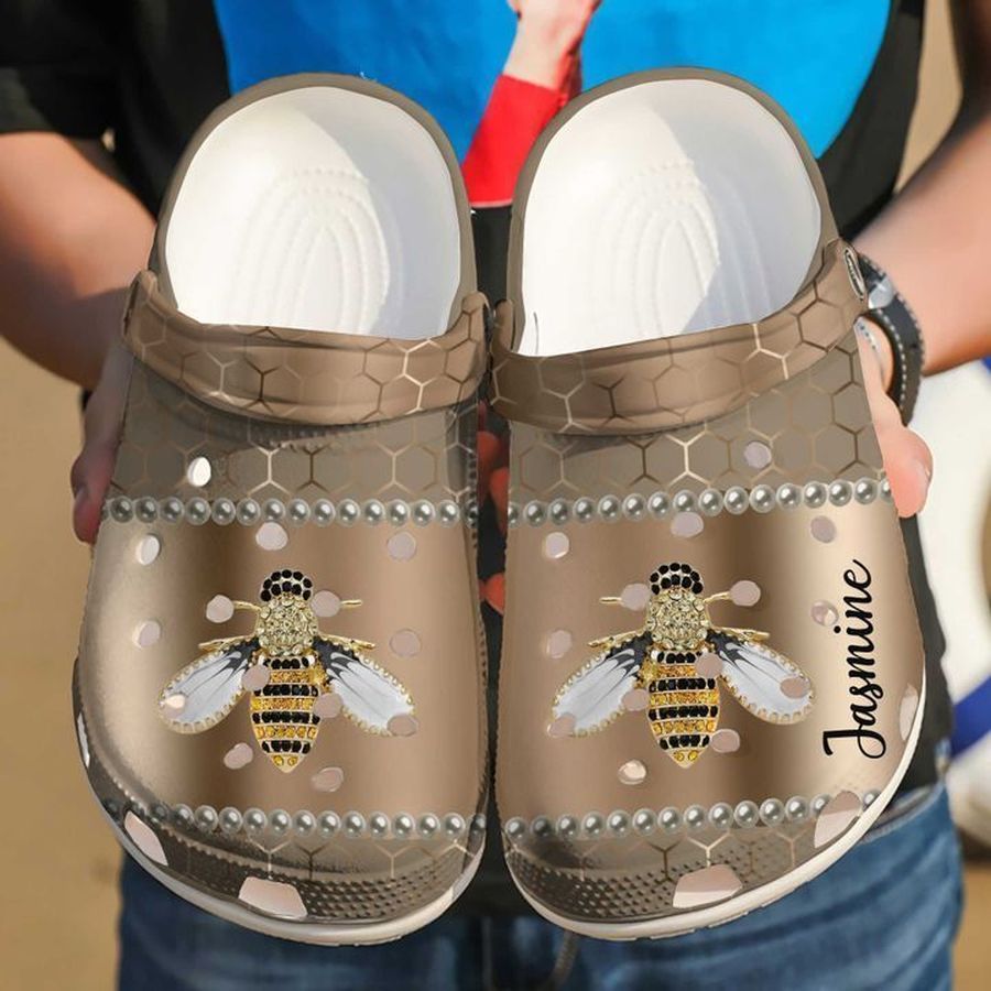 Bee Personalized Gems Sku 283 Crocs Clog Shoes