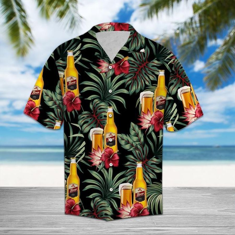 Beer Tropical Hawaiian Shirt Pre10730, Hawaiian shirt, beach shorts, One-Piece Swimsuit, Polo shirt, funny shirts, gift shirts, Graphic Tee