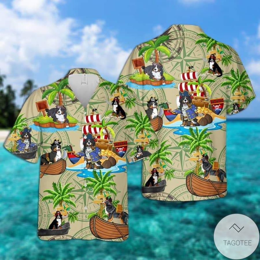 Bernese Mountain Pirates Hawaiian Shirt