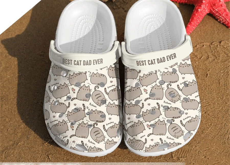 Best Cat Dad Ever Crocs 8 Rubber Crocs Crocband Clogs, Comfy Footwear Tl97.png