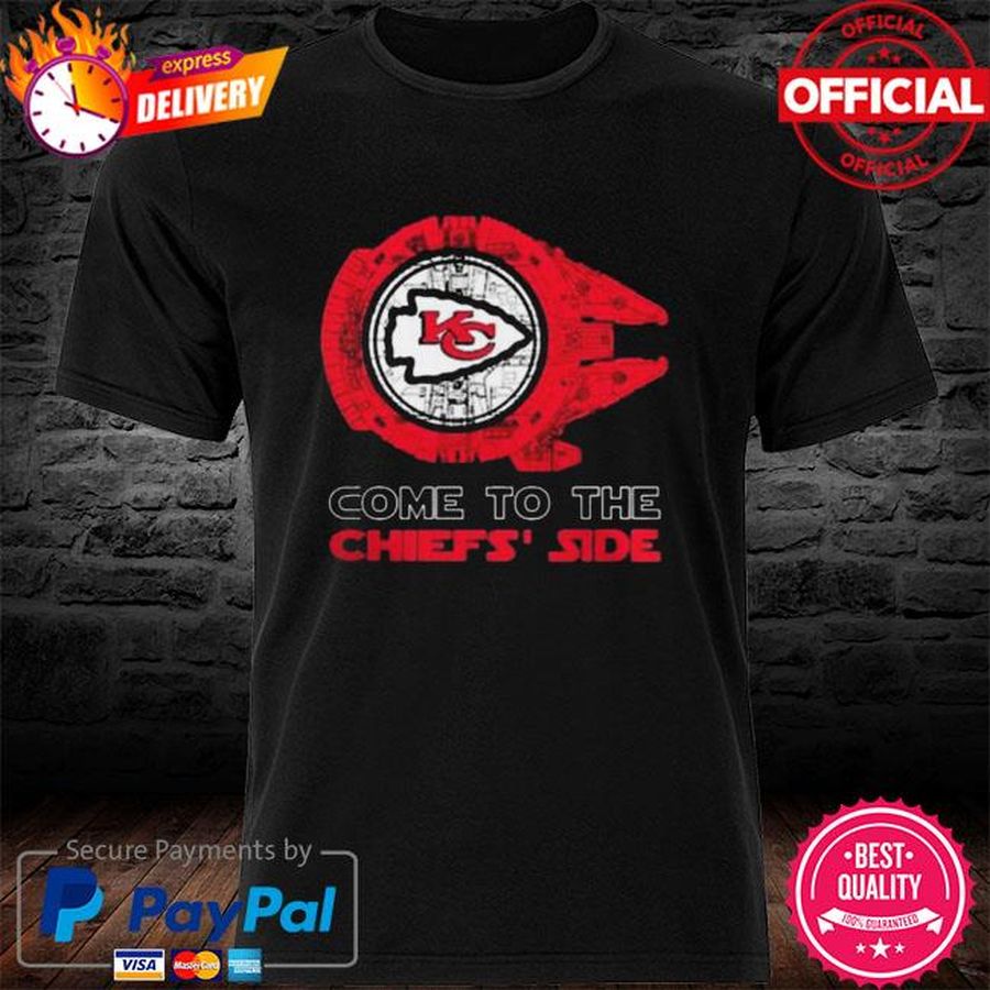 Best Come to the Kansas City Chiefs’ Side Star Wars Millennium Falcon T-shirt