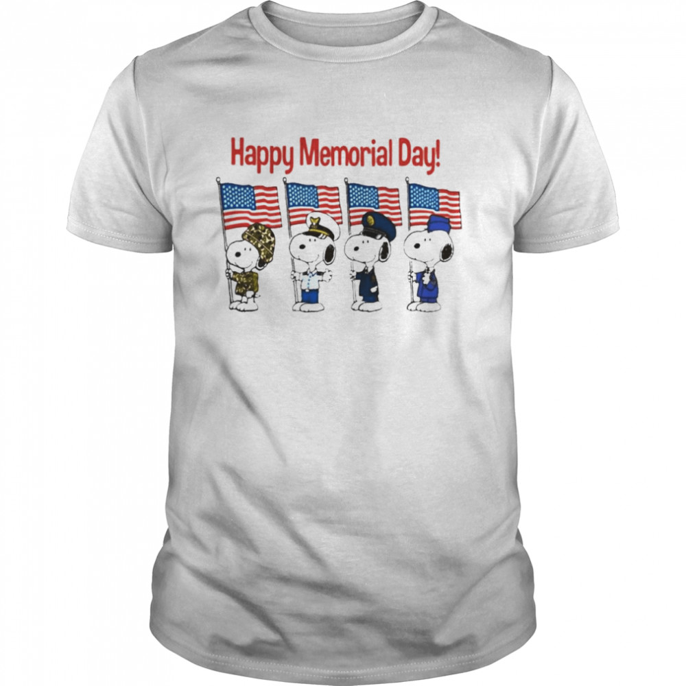 Best snoopy Happy Memorial Day Shirt