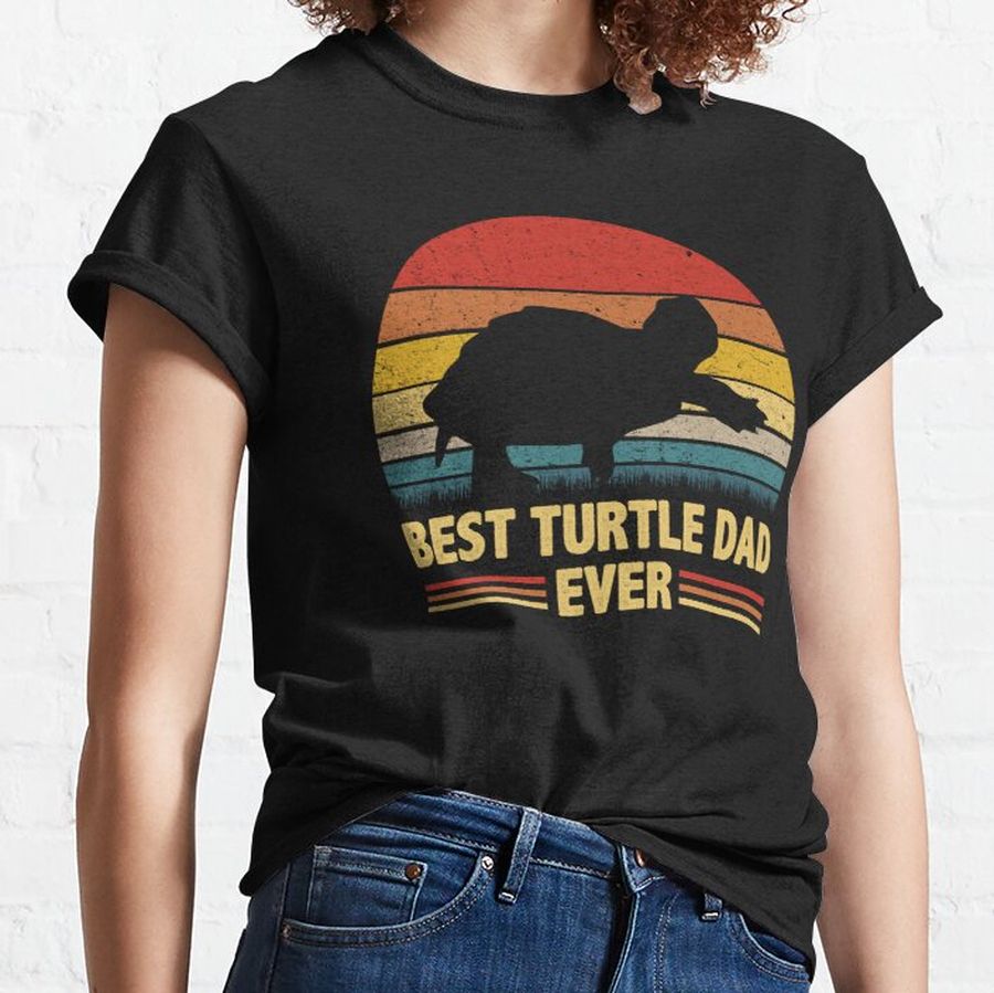 Best Turtle Dad Ever Vintage Retro Classic T-Shirt