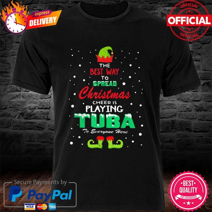 Best Way To Spread Xmas Cheer Playing Tuba Here Tubist Sweater
