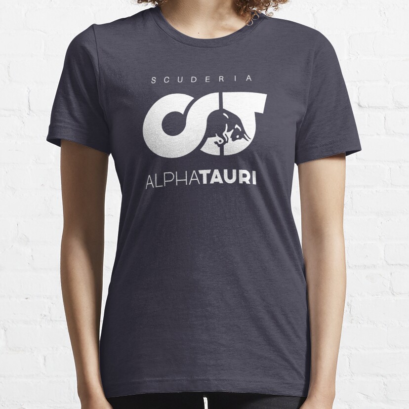 best 'scuderia-alpha-white-tauri-racing' logo Essential T-Shirt