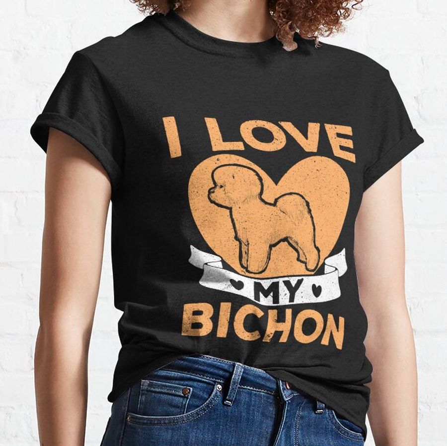 Bichon Frise Dog Lover Dog Breeder Puppy Paw Love Classic T-Shirt