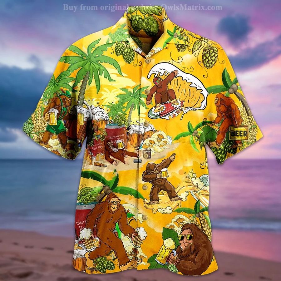 Big Foot Summer Beer Hawaiian Shirt
