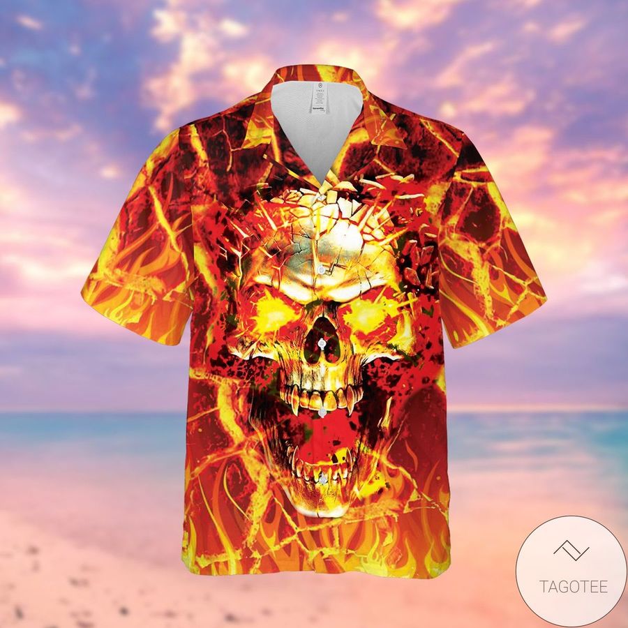 Bigbang Screaming Skull Hawaiian Shirt