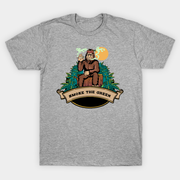 Bigfoot smoking weed T-shirt, Hoodie, SweatShirt, Long Sleeve