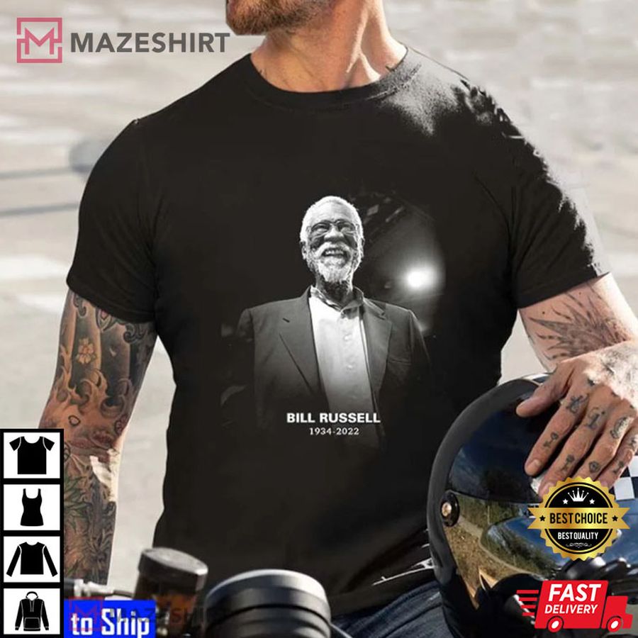 Bill Russell, Bill Russell Celtics 1934-2022 Gift T-Shirt