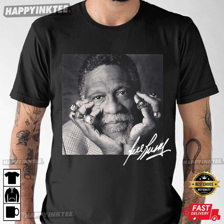 Bill Russell NBA Legend Signature T-Shirt