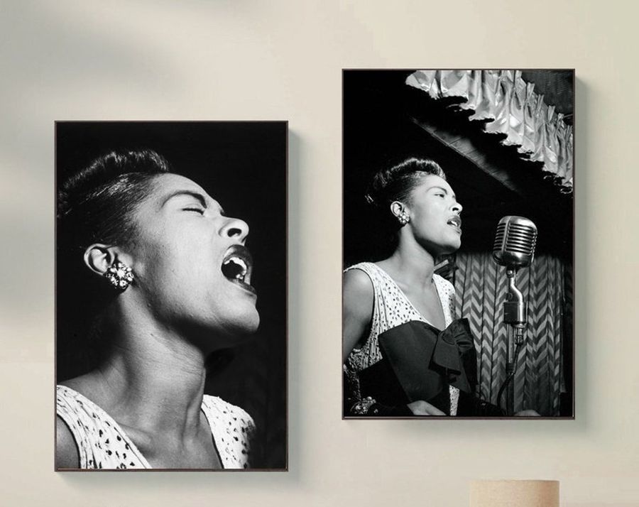 Billie Holiday lady sings the blues canvas poster Classic Canvas Poster Bedroom art unframe
