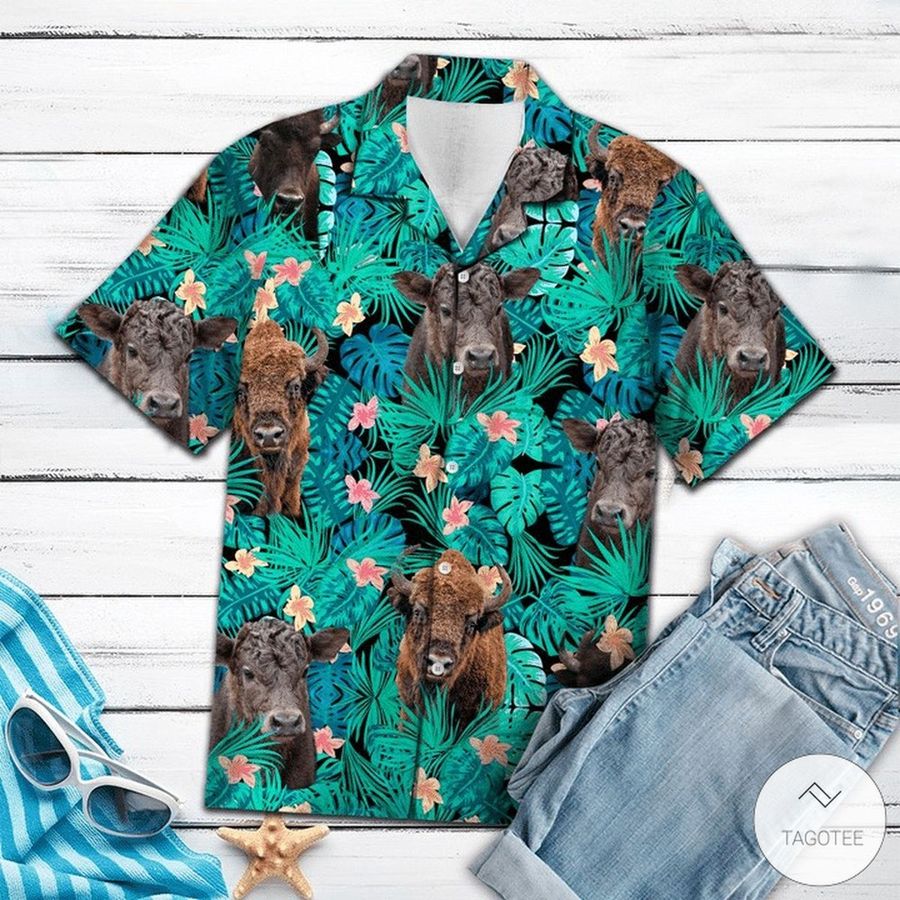 Bison Tropical Hawaiian Shirt