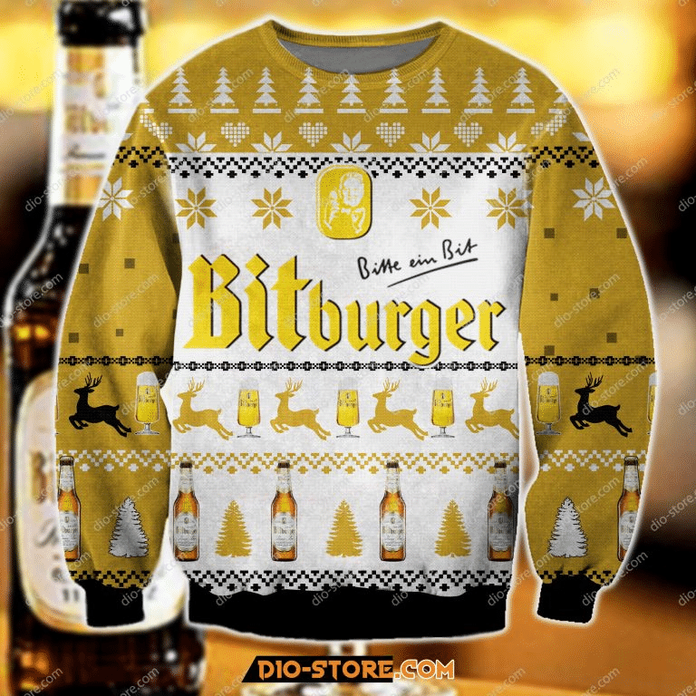 Bitburger Beer Ugly Sweater Christmas