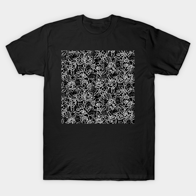 Black and White Camellias T-shirt, Hoodie, SweatShirt, Long Sleeve