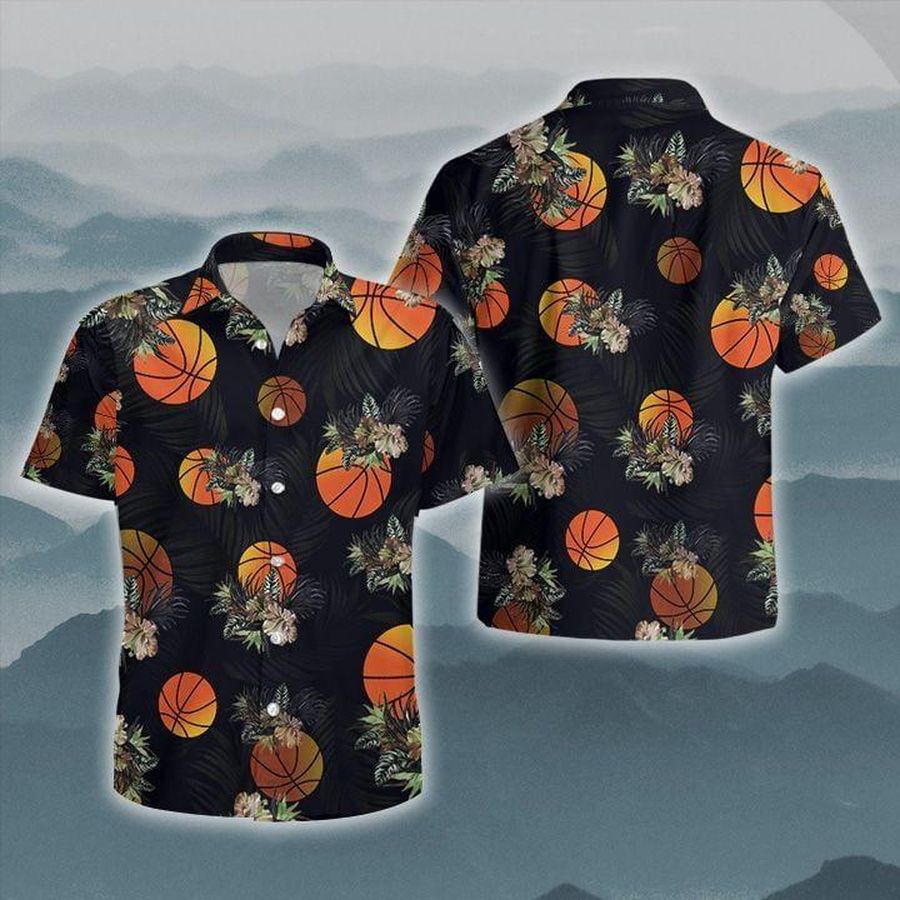Black Basketball Hawaiian Shirt Pre13501, Hawaiian shirt, beach shorts, One-Piece Swimsuit, Polo shirt, funny shirts, gift shirts, Graphic Tee