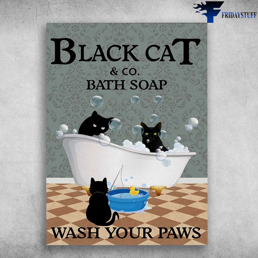 Black Cat Bath Soap – Black Cat And CO. Bath Soap, What Your Paws