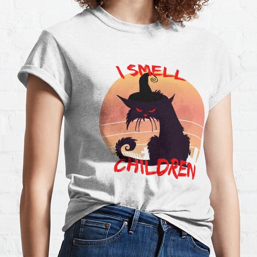 Black Cat I Smell Children Classic T-Shirt