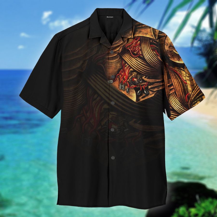 Black Mechanic Hawaiian Shirt Pre11229, Hawaiian shirt, beach shorts, One-Piece Swimsuit, Polo shirt, funny shirts, gift shirts, Graphic Tee