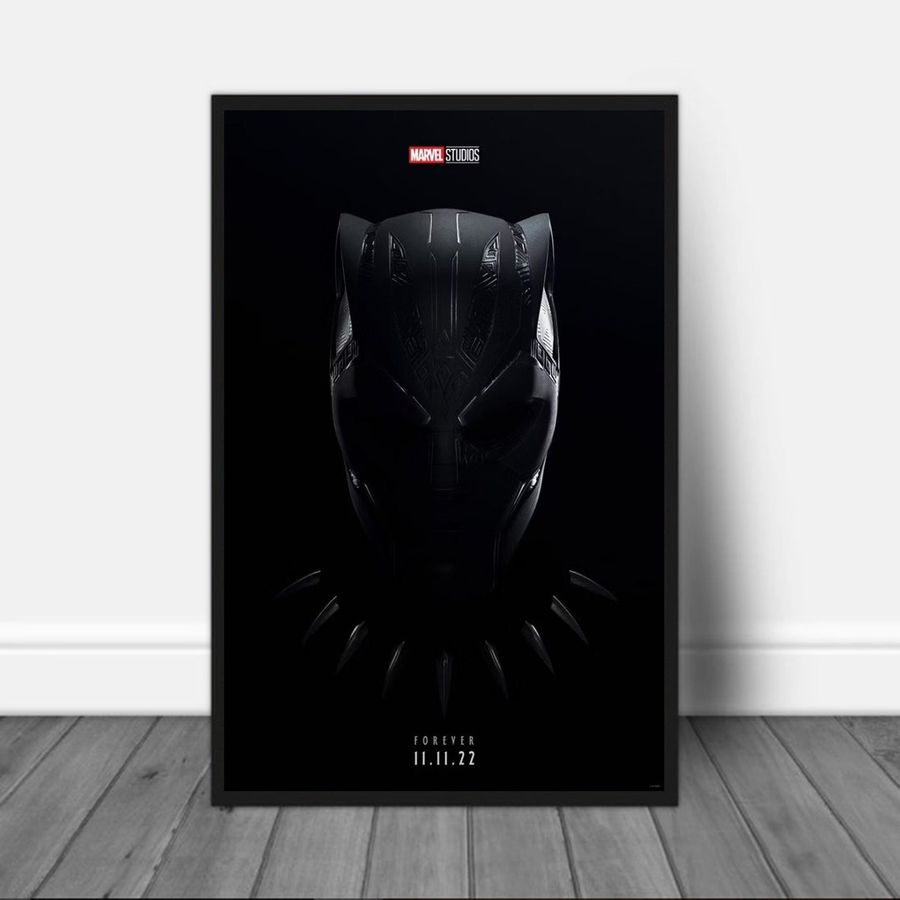Black Panther Wakanda Forever New Poster, Black Panther 2 Movie Poster,Marvel The sheer Power Wakanda Forever, Black Panther Poster 2022