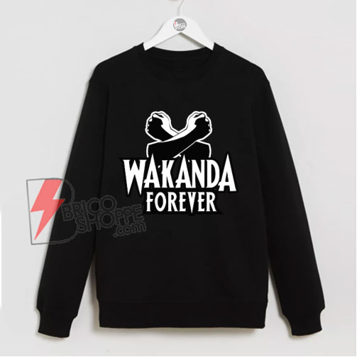 Black Panther Wakanda Forever Salute Sweatshirt – Funny Sweatshirt