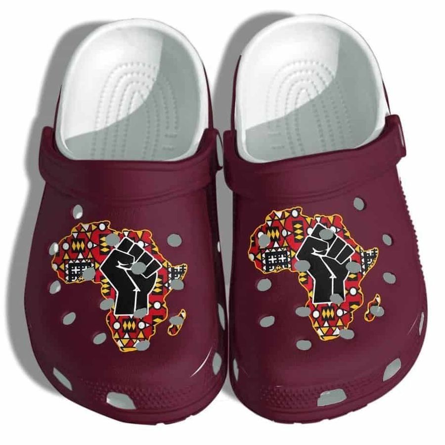 Black Power Africa Black King Queen Shoes Crocs - Black People  Shoes Gifts   For Mens And Womens