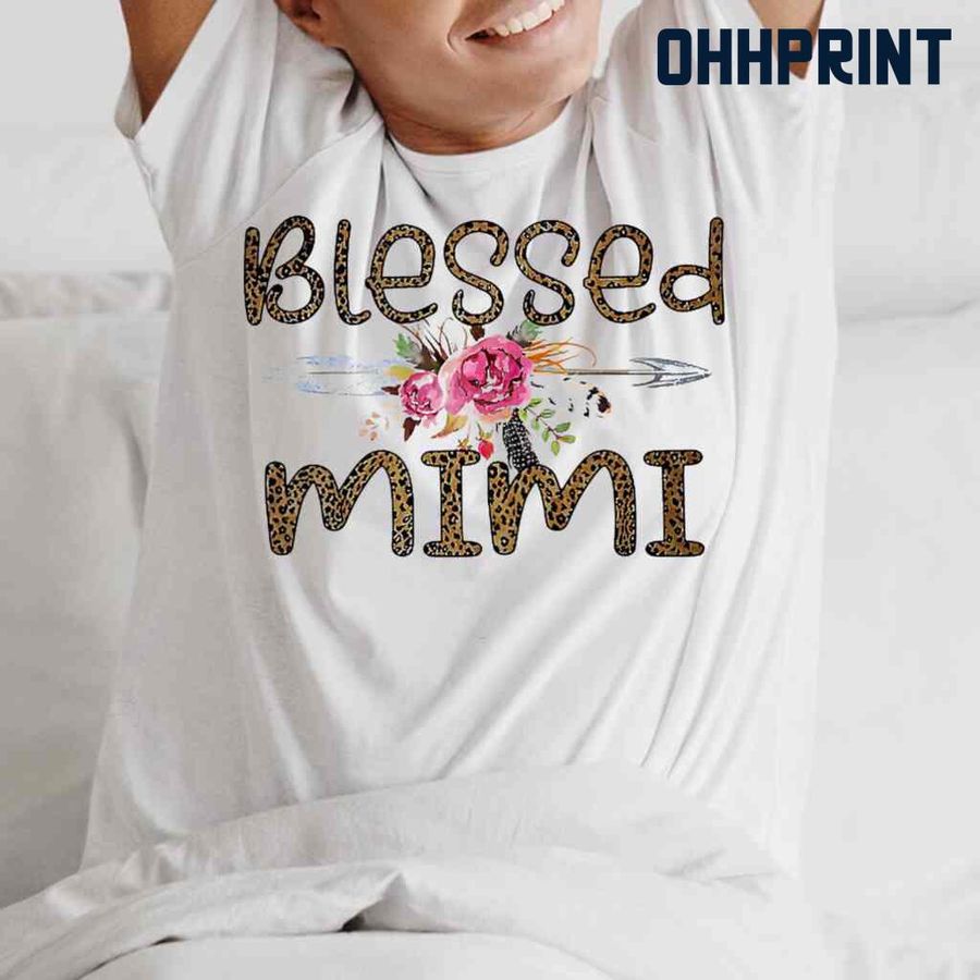 Blessed Mimi Flower Tshirts White