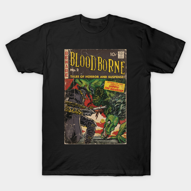Bloodborne - comic cover fan art T-shirt, Hoodie, SweatShirt, Long Sleeve