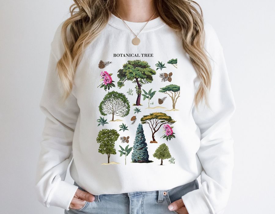 Blooming Trees Botanical T Shirt