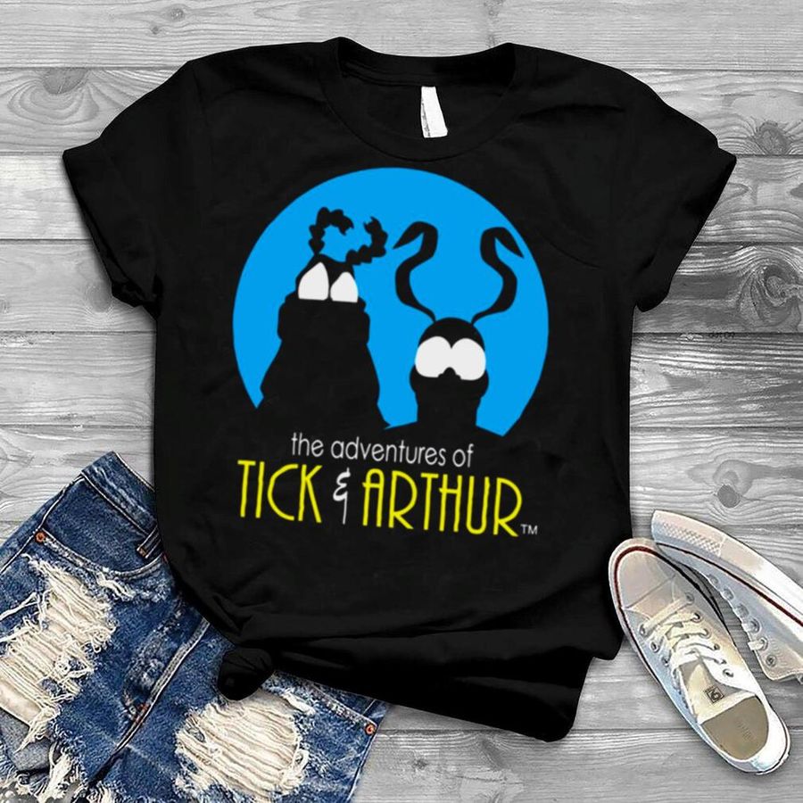 Blue Design Tick And Arthur The Tick shirt