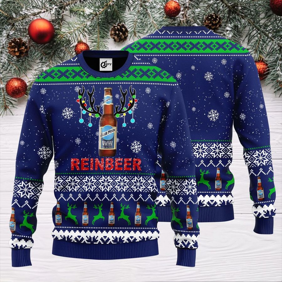 Blue Moon Reinbeer Christmas Sweater