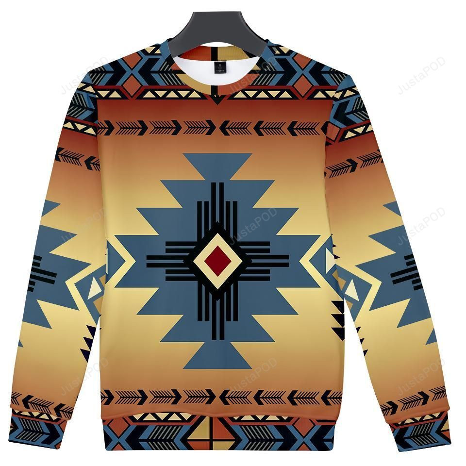 Blue Pearl Pattern Ugly Christmas Sweater All Over Print Sweatshirt