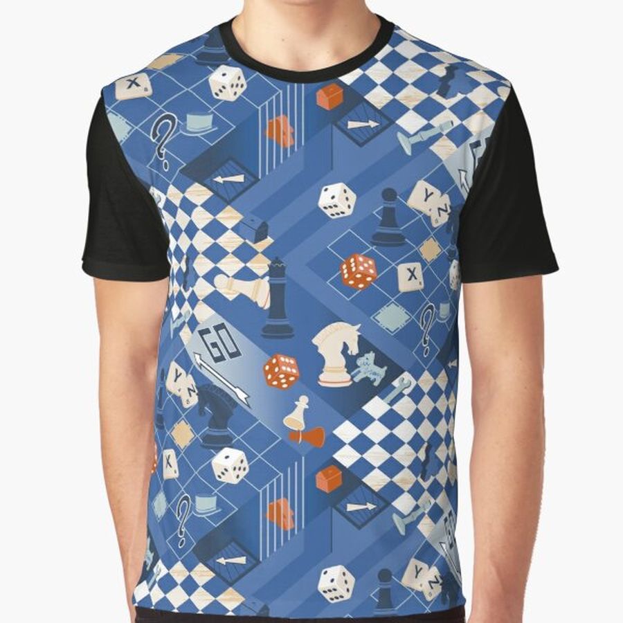 Board games - blue Graphic T-Shirt