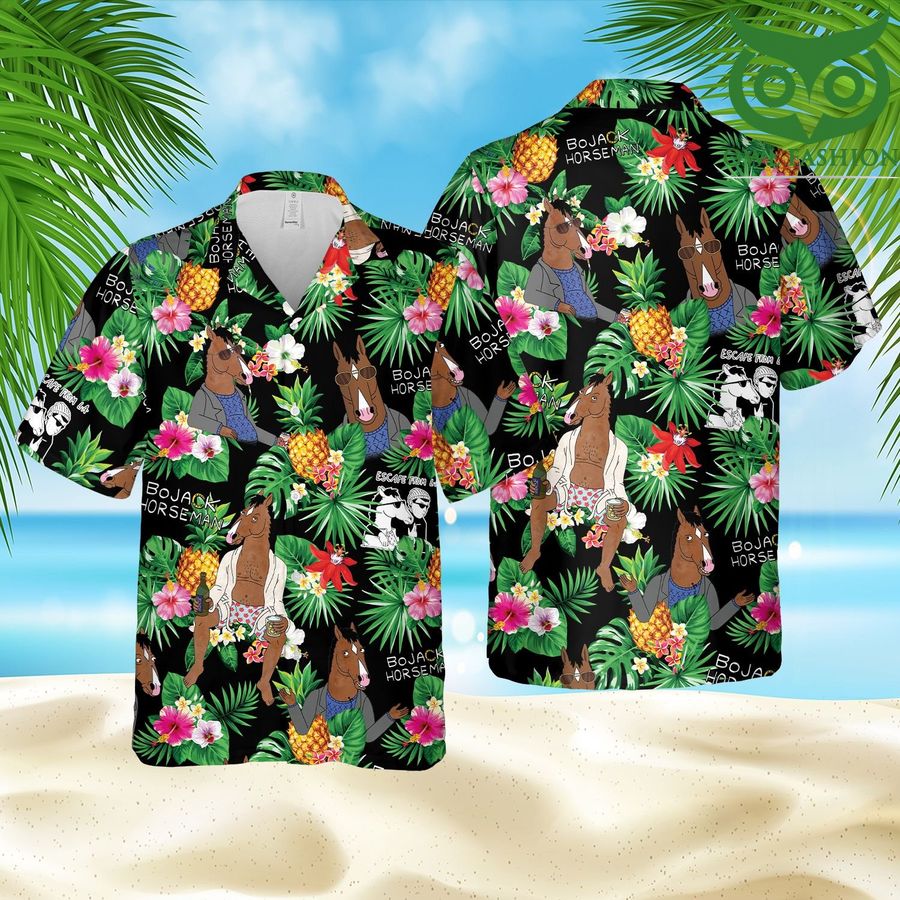 Bojack Horseman Tropical Summer Beach Hawaii Style green Hawaiian Summer Outfit