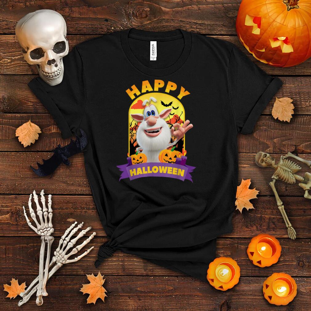 Booba Happy Halloween Pumpkin Bats Costume Boys Girls Gift T Shirt