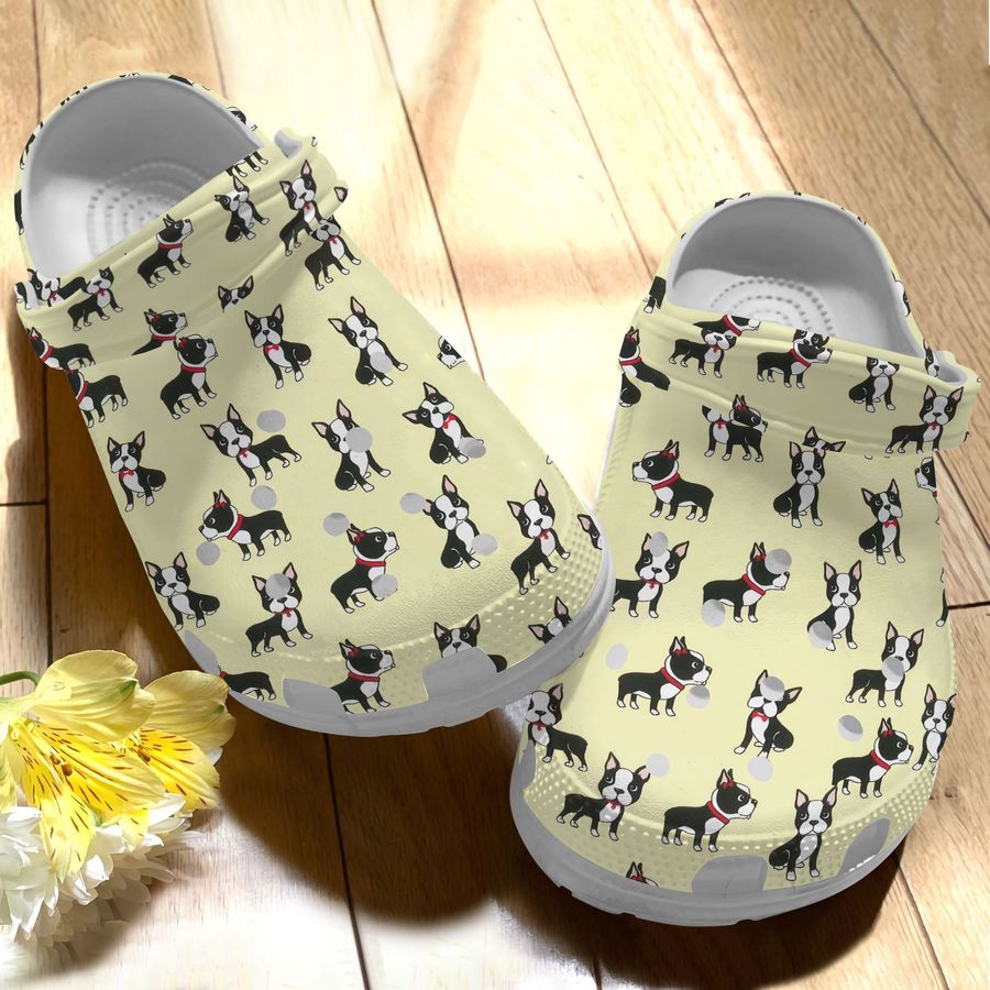 Boston Terrier Clog Crocs Crocband Clog