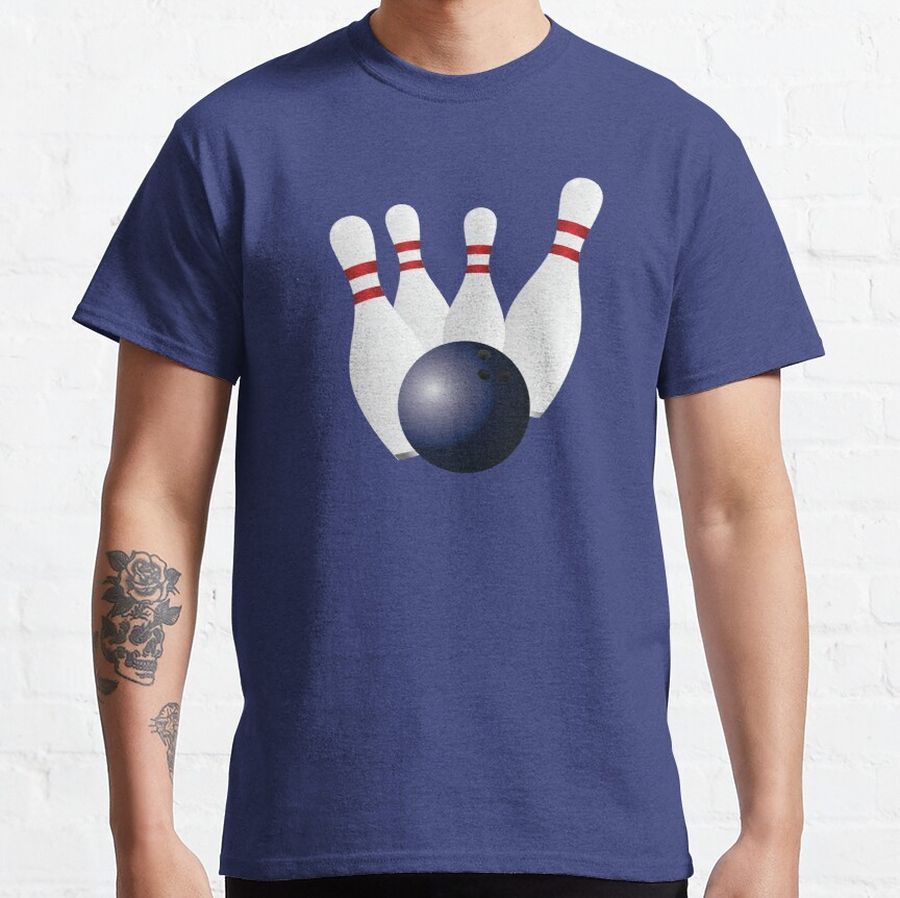 Bowling Pins Sport gaming bowling Ball Classic T-Shirt