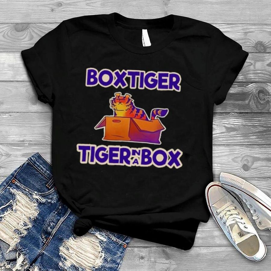 Box tiger tiger in a box shirt