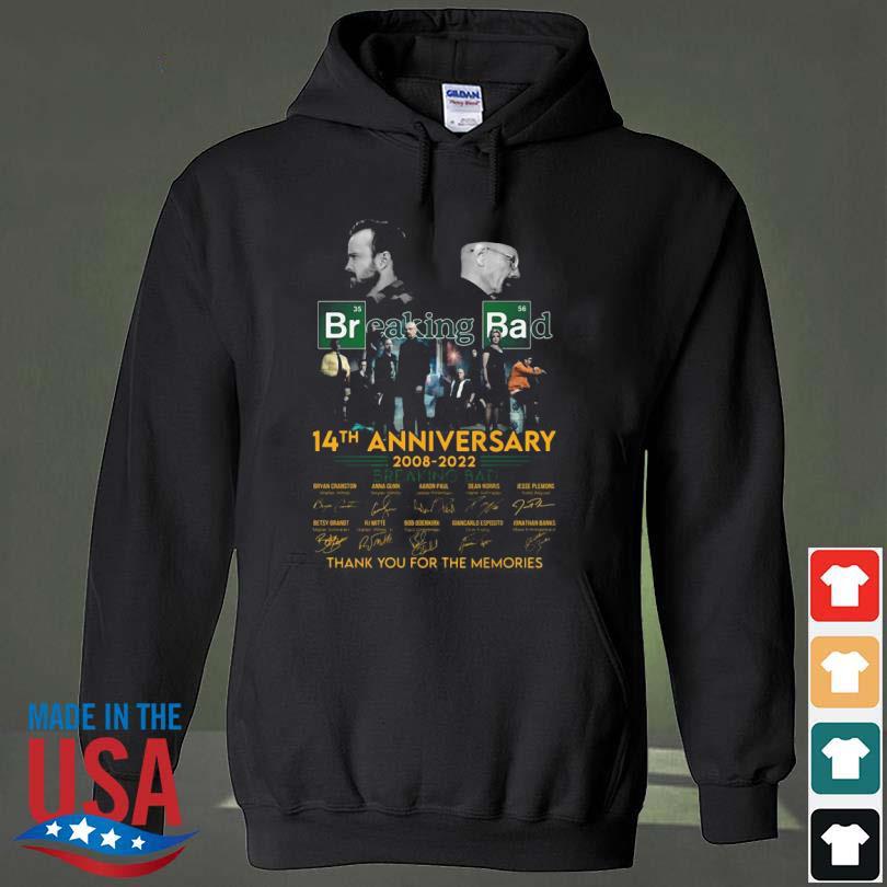 Breaking Bad 14th Anniversary 2008 2022 Signatures Thank You Shirt