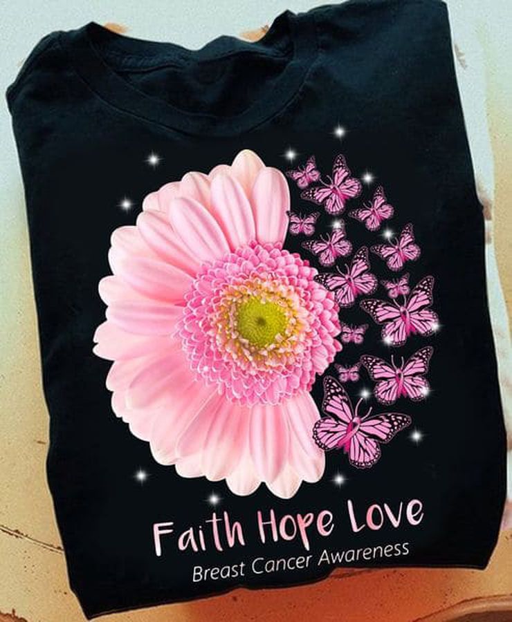 Breast Cancer Awareness, Butterfly Flower, Faith Hope Love, Awareness Ribbon