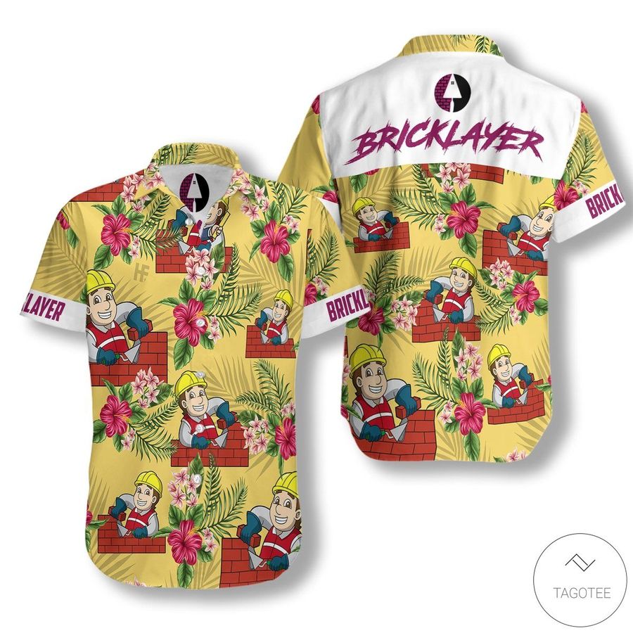 Bricklayer Button Hawaiian Shirt