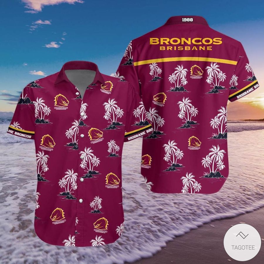 Brisbane Broncos Hawaiian Shirt