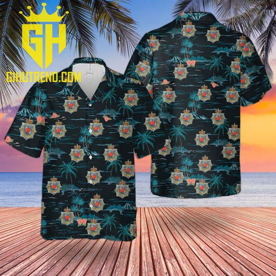 British Royal Corps Of Transport Hawaiian Beach Shirt