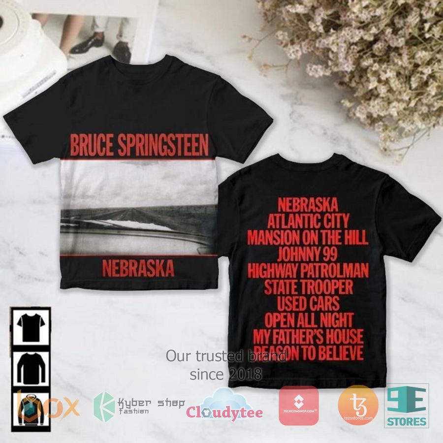 Bruce Springsteen-Nebraska Album 3D Shirt – LIMITED EDITION
