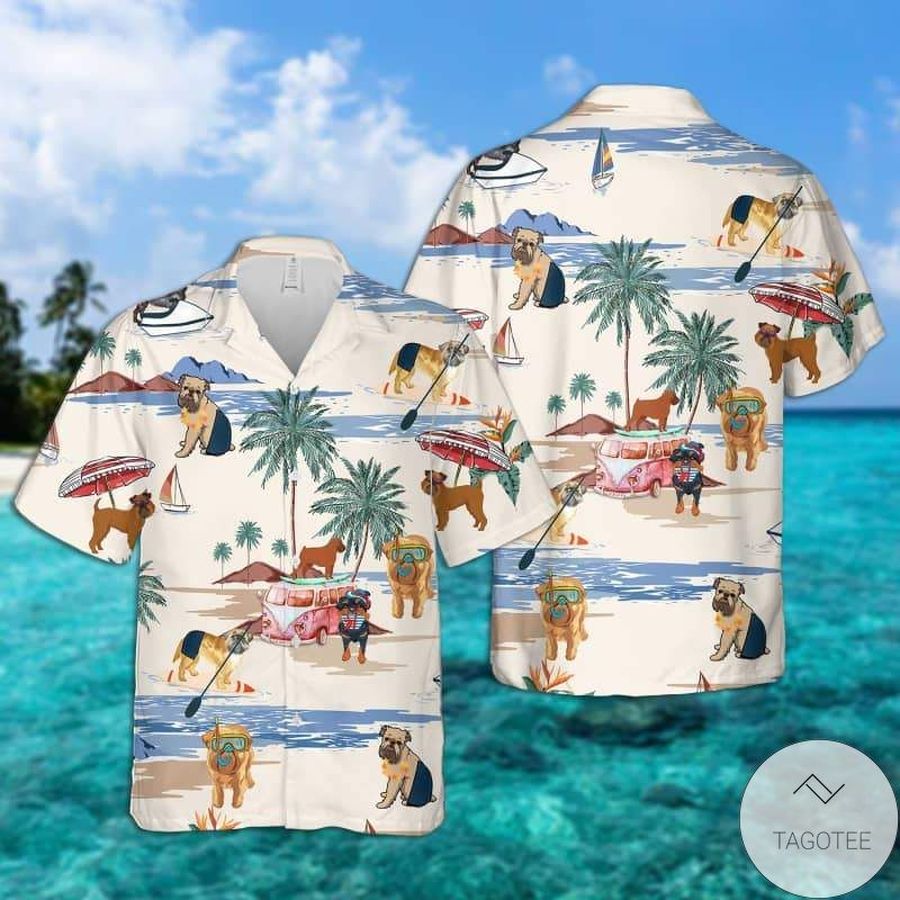 Brussels Griffon Summer Beach Hawaiian Shirt