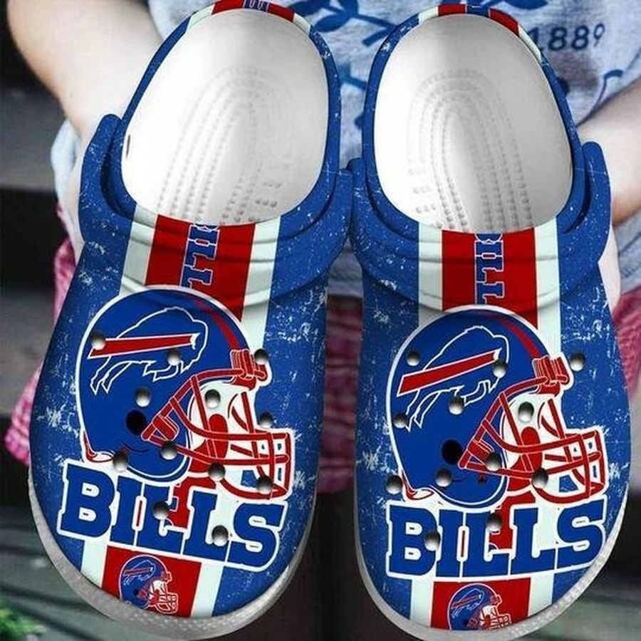 Buffalo Bills Football Crocs Crocband Clog Comfortable Water Shoes