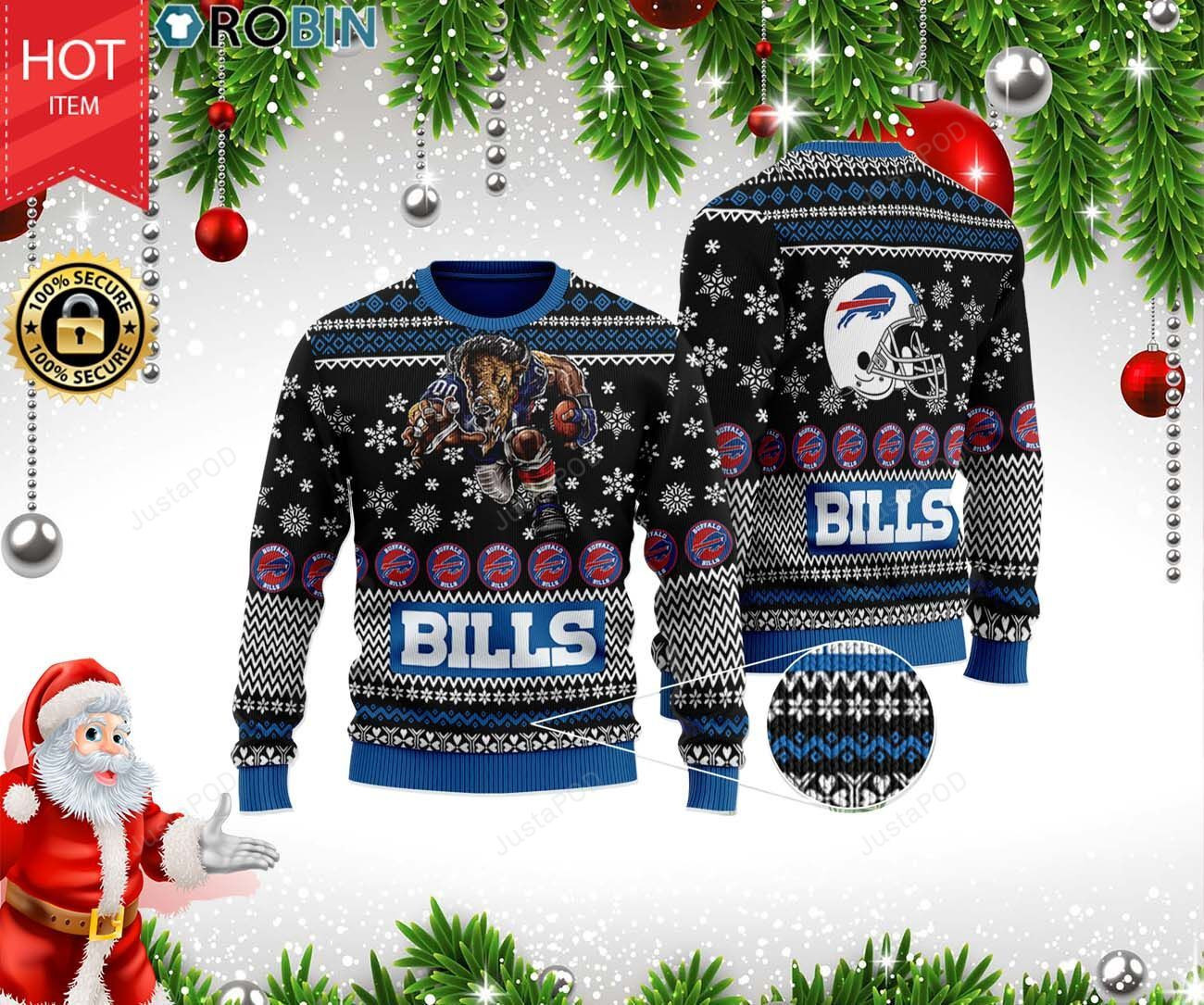 Buffalo Bills Football Ugly Christmas Sweater All Over Print Sweatshirt